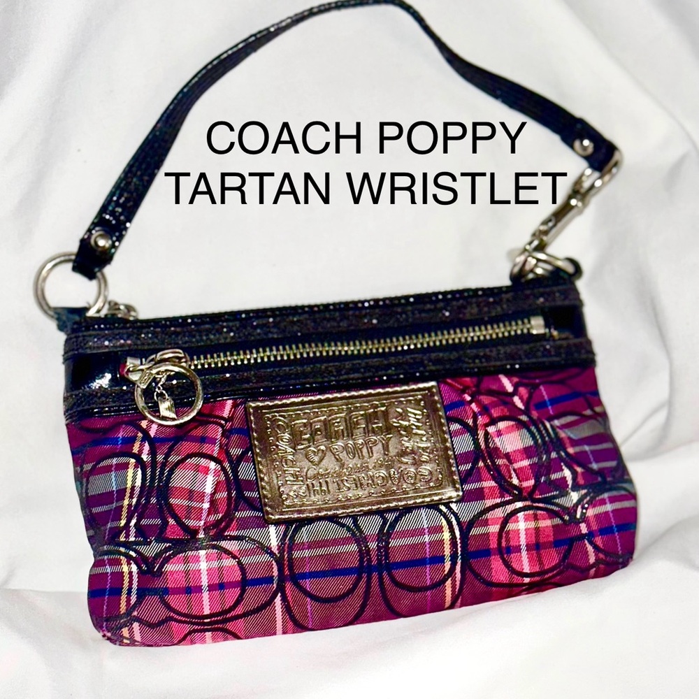 - COACH POPPY TARTAN WRISTLET